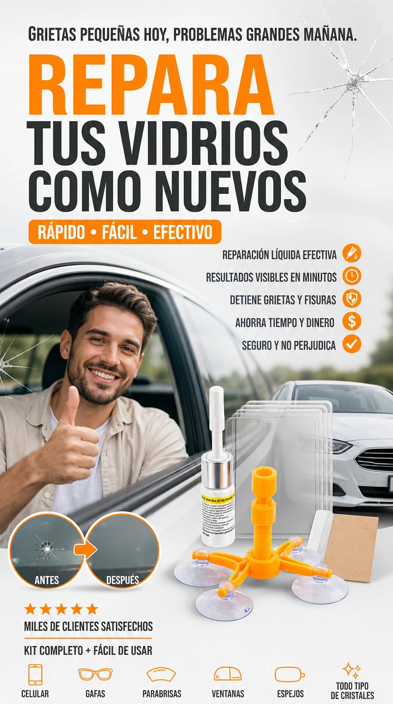🚗 Repara Grietas en Vidrios Fácilmente ✨