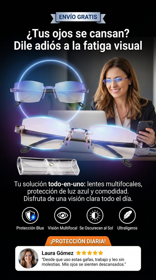 💻🌙 Lentes Inteligentes para Tu Vista Diaria con Estuche de Regalo